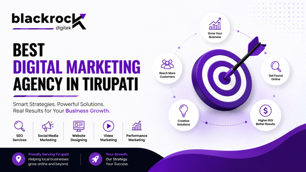 Best Digital Marketing Agency in Tirupati | Blackrock Digitek
